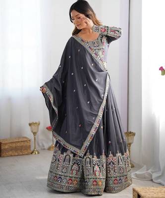 Crepe silk blend Lehenga Choli For Women 3