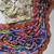 multicolor printed georgette saree with blouse