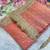 Peach lace border sofi silk bollywood saree with blouse