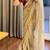 Off white hand made lace with latkan rangoli silk bollywood saree with blouse