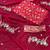 red embrodiery zari sequin embroidered moti work georgette saree with blouse