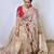 Beige embroidered, sequin embroidered, cut work zimmy choo silk bollywood saree with blouse
