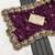 Purple embroidered, sequin embroidered, cut work rangoli silk bollywood saree with blouse