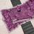 Purple printed, sequin embroidered chinnon silk bollywood saree with blouse