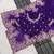 Purple sequin embroidered, cut work jimmy choo bollywood saree with blouse