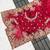 Red sequin embroidered, cut work jimmy choo bollywood saree with blouse
