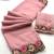 baby pink thread work georgette saree with blouse