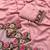 baby pink thread work georgette saree with blouse