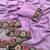 lavender thread work georgette saree with blouse