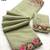 pista green thread work georgette saree with blouse