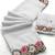 white thread work georgette saree with blouse
