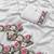 white thread work georgette saree with blouse
