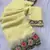 yellow thread work georgette saree with blouse