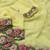 yellow thread work georgette saree with blouse