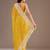 yellow sequin embroidered cut work premium gold crush saree with blouse