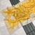 yellow sequin embroidered cut work premium gold crush saree with blouse
