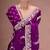 Purple embroidered, sequin embroidered jimmy choo bollywood saree with blouse