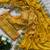 yellow sequin embroidered mirror work georgette saree with blouse