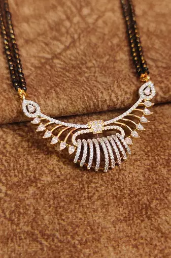 DIAMOND LOOK ELEGANT AMERICAN DIAMOND MANGALSUTRA
