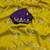 mustard yellow embroidered moti work cut work chiffon saree with blouse