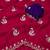 rani pink embroidered moti work cut work chiffon saree with blouse