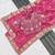 Rani pink embroidered, sequin embroidered premium gold crush silk bollywood saree with blouse