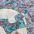 sky blue printed sequin embroidered georgette saree with blouse