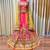 Pure Silk Party Wear Lehenga In Multi Color Color With Embroidery Work