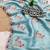 Sky blue embroidered, cut work crush silk bollywood saree with blouse