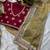 Beige embroidered mocha silk bollywood saree with blouse