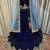 Pure Micro Velvet Wedding Wear Lehenga In Blue Color With Embroidery Work & Crystal Stone work