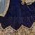 Pure Micro Velvet Wedding Wear Lehenga In Blue Color With Embroidery Work & Crystal Stone work