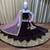 Pure Micro Velvet Wedding Wear Lehenga In Purple Color With Embroidery Work & Crystal Stone work