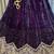 Pure Micro Velvet Wedding Wear Lehenga In Purple Color With Embroidery Work & Crystal Stone work