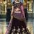 Pure Micro Velvet Wedding Wear Lehenga In Purple Color With Embroidery Work & Crystal Stone work