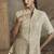 Cream georgette embroidered work palazzo suit semi stitched up to 42" size