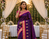 Dark Plum Color zari weawing Work Silk Saree