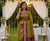 Olive Color zari weawing Work Silk Saree