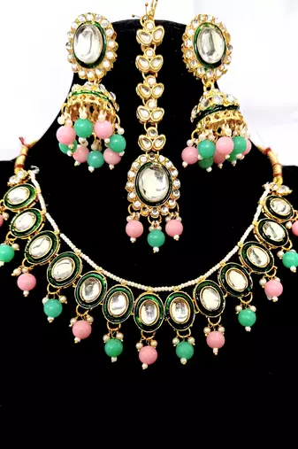 Kundan necklace set
