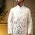 Designer heavy silk embroidered daman work koti kurta with pant set