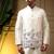Designer heavy silk embroidered daman work koti kurta with pant set