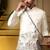 Designer heavy silk embroidered daman work koti kurta with pant set