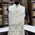 Designer heavy silk embroidered daman work koti kurta with pant set