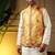 Designer jecquard 3d weaving jecket with kurta payjama haldi outfit
