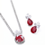 Western party wear silver plated chain pendant set
