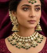 Traditional kundan necklace set for bridal