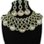 Western party wear silver plated chain pendant set