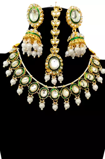 Kundan necklace set