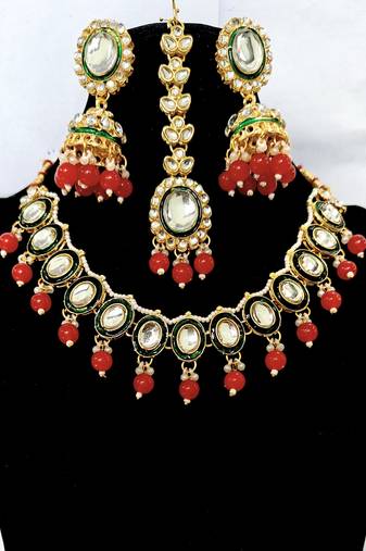Kundan necklace set
