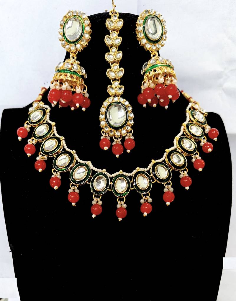 Kundan necklace set